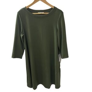 Tash + Sophie olive green dress, size XL NWT